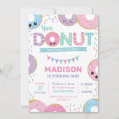 カワイトドーナツ – 誕生日パーティー 招待状 (正面)