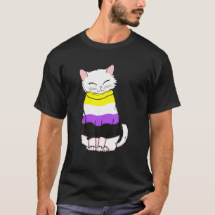 カワイトノンバイナリ猫プライド Tシャツ