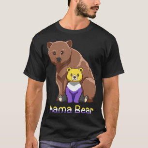 カワイトノンバイナリGenderqueer Mama Bear Geft T (2) Tシャツ