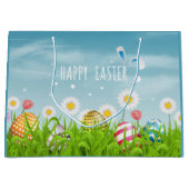 カワイトハッピーイースターエッグスホリデーパーティー ラージペーパーバッグ (正面)