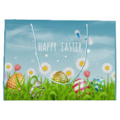 カワイトハッピーイースターエッグスホリデーパーティー ラージペーパーバッグ (裏面)