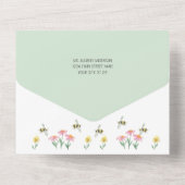 カワイトハッピーキツネサプライズ誕生日パーティー オールインワン招待状 (裏面)