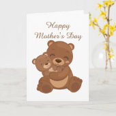 カワイトハッピーマザーズデイホリデイベアズ カード (黄色い花)