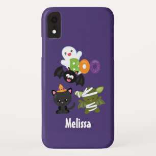 カワイトハロウィンキャットこうもりミイマ&幽霊 iPhone XRケース