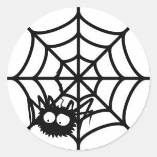 カワイトハロウィンクモの巣 ラウンドシール