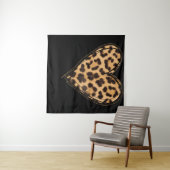 カワイトハートバレンタインヒョウ柄 タペストリー (インサイチュ(横))