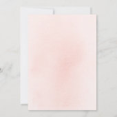 カワイトハートボホレインボーピンクベビーシャワー 招待状 (裏面)