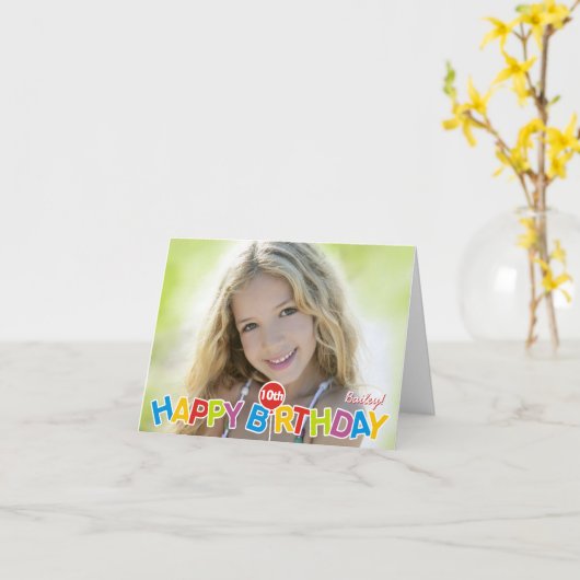 カワイトバルーンハッピーバースデーカードアニーエイジ カード (黄色い花)