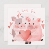 カワイトバレンタインデイホリデーカード シーズンカード (正面/裏面)