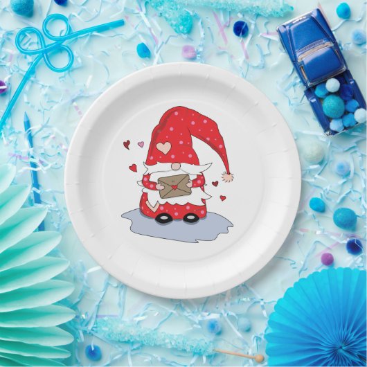 カワイトバレンタインデー格言紙プレート ペーパープレート (パーティー)