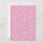 カワイトバースデーベア&レインボー&ケーキ 招待状 (裏面)