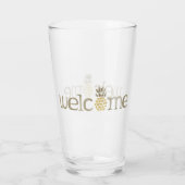 カワイトパイナップルウェルカムウォーターカラーグラス タンブラーグラス (裏面)