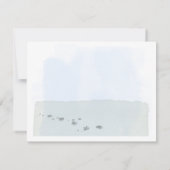 カワイトパグバタフライメドウモノグラム&ネーム     ノートカード (裏面)