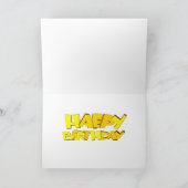 カワイトパーソナライズハッピーバースデーカード カード (内部)