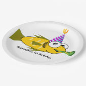 カワイトパーティーパーソナライズされた誕生日 ペーパープレート (アングル)