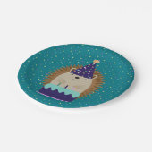 カワイトパーティーヘッジホッグ ペーパープレート (アングル)