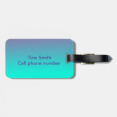 カワイトパームツリーブルー&パープグラデーションル ラゲッジタグ (裏面横)