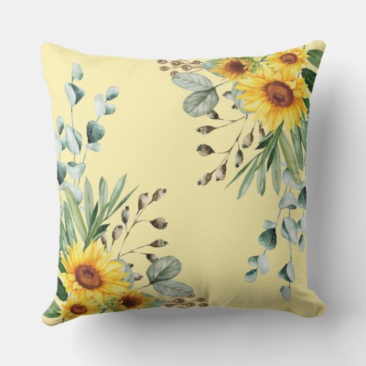 カワイトヒマワリウッドランドアニマルズガール子供部屋デコー クッション (裏面)