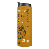 カワイトヒョウキャット顔スケッチ。リトルチェおもしろいータ タンブラー (回転右)