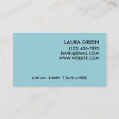 カワイトビーデイケア&ベビーシッターサービス 名刺 (裏面)