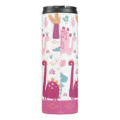 カワイトピンクのパーソナライズされた恐竜 タンブラー (裏面)