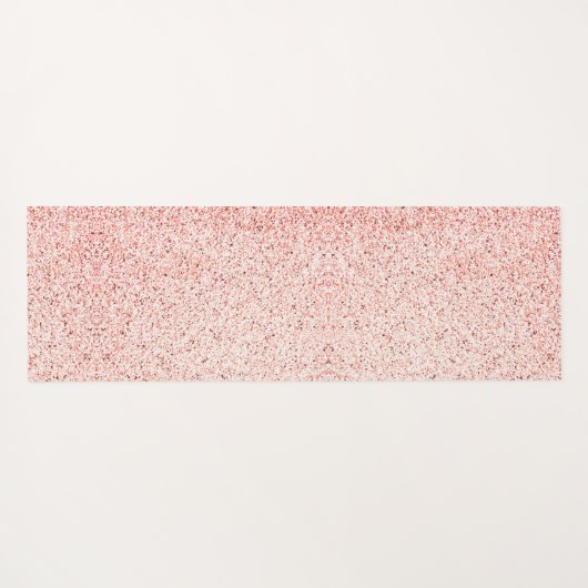 カワイトピンクの一角獣の斑点パーソナライズされた ヨガマット (裏面(横))