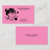 カワイトピンクの子どもたガーリーち 名刺 (正面/裏面)