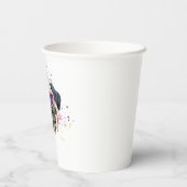 カワイトピンクウォーターカラーパグ 紙コップ (裏面)