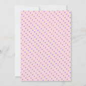 カワイトピンクゲッコリザードガールズ誕生日パーティーインビタ 招待状 (裏面)