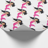 カワイトピンクテールの人魚サンダー_コーブ ラッピングペーパー (角)