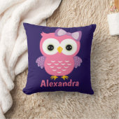 カワイトピンクフパーソナライズされたクロウ  クッション (ブランケット)