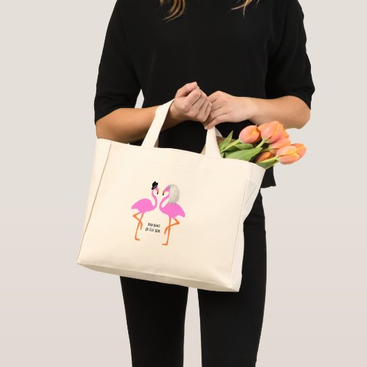 カワイトピンクフラミン結婚ゴス ミニトートバッグ (正面(商品))