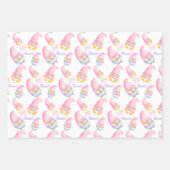 カワイトピンクベビーシャワー格言 ラッピングペーパーシート (正面)