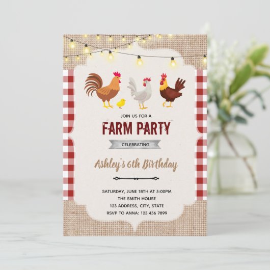 カワイトファームチキンテーマ招待 サンキューカード (スタンド正面)