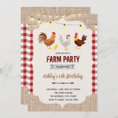 カワイトファームチキンテーマ招待 サンキューカード (正面/裏面)