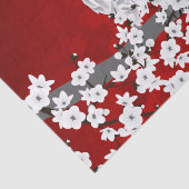 カワイトフクロウさくらんぼブロッサムレッド白黒 薄葉紙 (詳細)