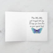 カワイトブラックキャットフローラ魔法ハッピーバースデーカード カード (内部)