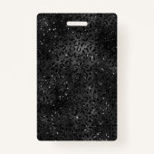 カワイトブラックチータヒョウの肌のプリント バッジ (正面)