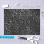 カワイトブラックチータヒョウの肌のプリント 薄葉紙 (クラフト)