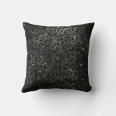 カワイトブラックチータヒョウスキンプリント動物 クッション (裏面)