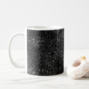 カワイトブラックチータヒョウスキンプリント動物 コーヒーマグカップ