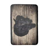 カワイトブラックラボ バスマット (正面縦)