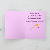 カワイトプリンセスハッピーバースデーパパから娘へ カード (内部)