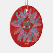 カワイトベア |赤のクリスマス セラミックオーナメント (右)