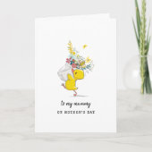 カワイトベビーダックマザーズデイカード カード (正面)