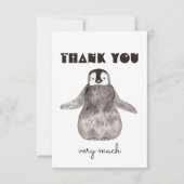 カワイトベビーペンギンサンキュー サンキューカード (正面)