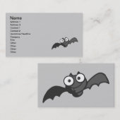 カワイトベビー黒こうもり飛んでいるハッピーおもしろい 名刺 (正面/裏面)