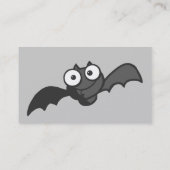 カワイトベビー黒こうもり飛んでいるハッピーおもしろい 名刺 (裏面)