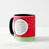 カワイトペンギおもしろいン新年数学問題引用文 マグカップ (正面左)