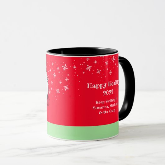 カワイトペンギおもしろいン新年数学問題引用文 マグカップ (正面右)